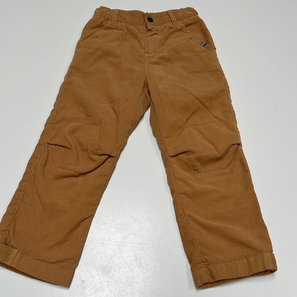BOYS BURBERRY corduroyed BROWN/TAN PANTS